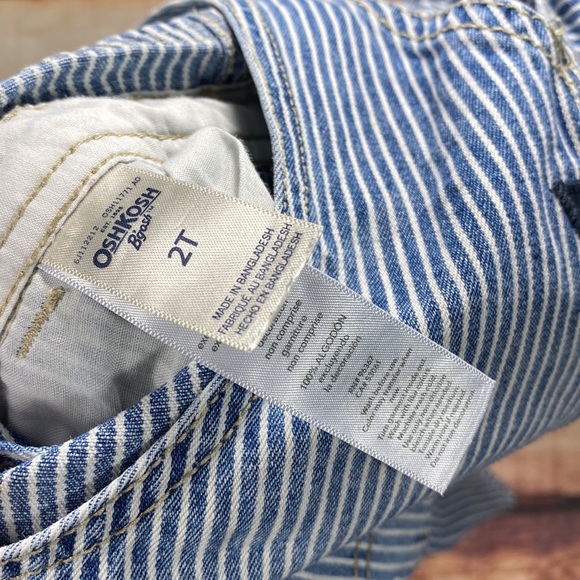 RELISTED OshKosh Striped Denim Overalls - Picture 8 of 8